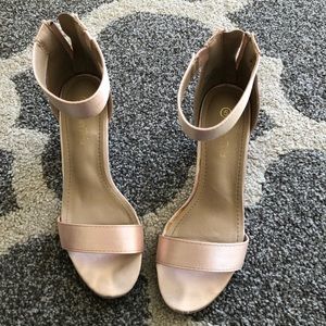 Size 5 Teen Strappy Satin Heels Size 5
